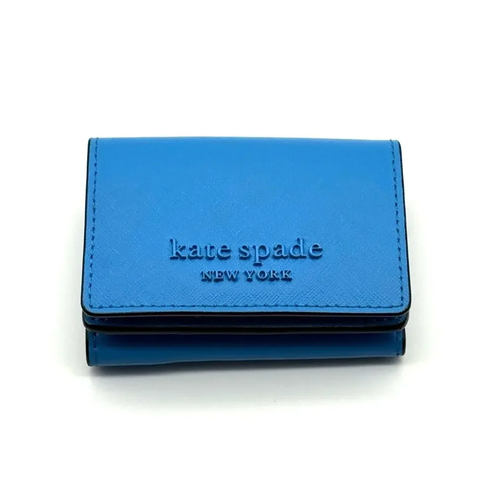 Kate Spade Cameron Monotone Micro Trifold Wallet Oceanside WLRU6199